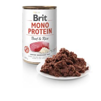 Brit Mono Protein Beef & Bronw Rice kutyakonzerv 6x400gramm