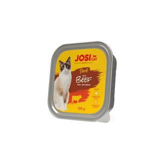   JosiCat Paté Alu With Beef - Marha macskakonzerv 32x100gramm
