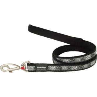 Red Dingo póráz Design Paw Impressions fekete 