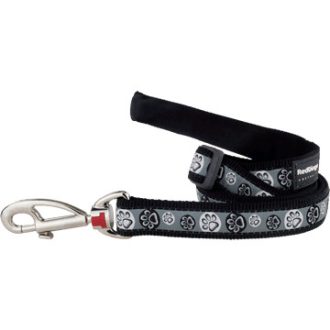 Red Dingo póráz Design Paw Impressions fekete 