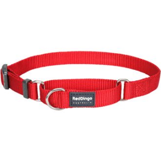 Red Dingo Classic félfojtó nyakörv kutyának piros 