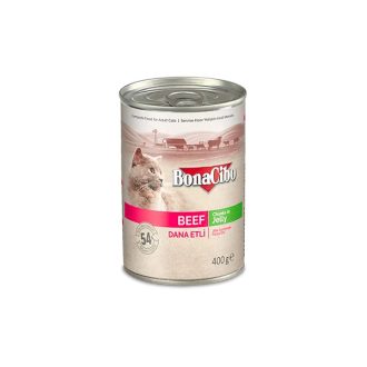 Bonacibo Canned Cat Foods Beef konzerv 12x400gramm 