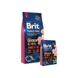 Brit Premium by Nature Junior Large kutyatáp 3kg