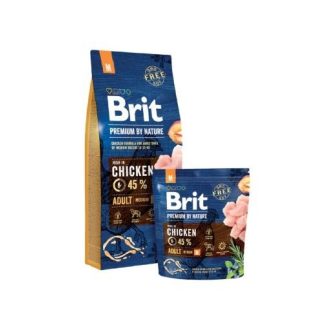 Brit Premium by Nature Adult Medium kutyatáp 15kg