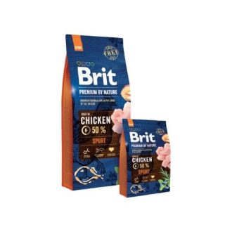 Brit Premium by Nature Adult Sport kutytatáp 15kg