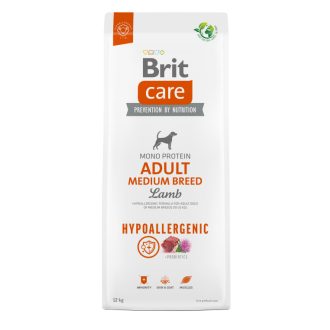   Brit Care Dog Hypoallergenic Adult Medium Lamb kutyatáp 12kg