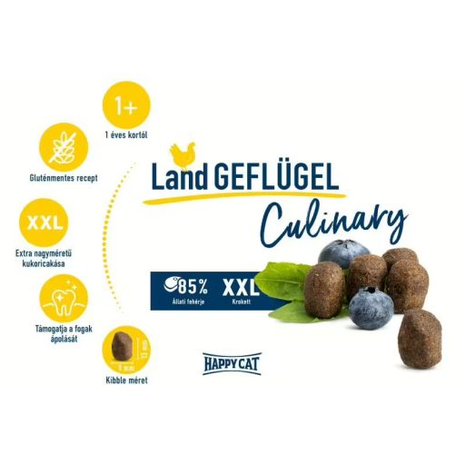 Happy Cat Culinary Adult Land Geflügel - Baromfi macskatáp 1,3kg