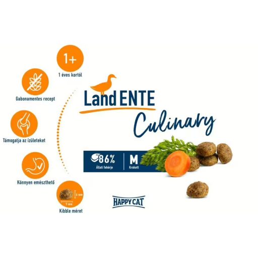Happy Cat Culinary Adult Land Ente - Kacsa macskatáp 1,3kg