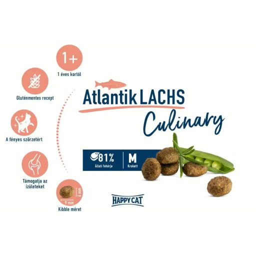 Happy Cat Culinary Atlantic Lachs - Lazac macskatáp 4kg