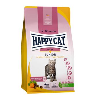   Happy Cat Young Junior Land Geflügel - Baromfi macskatáp 10kg