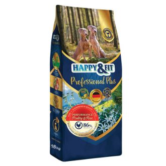   Happy & Fit Professional Plus Performance Poultry&Rice kutyatáp 18kg
