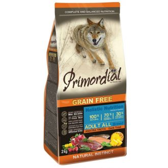 Primordial GF Adult kacsa, pisztráng kutyatáp 12kg