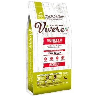 Vivere Low Grain Adult Maxi Lamb kutyatáp 12kg