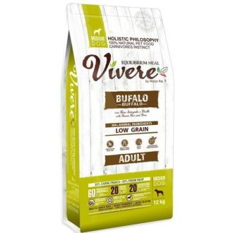 Vivere Low Grain Adult Medium Buffalo kutyatáp 12kg