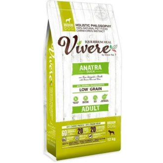 Vivere Low Grain Adult Medium Duck kutyatáp 12kg