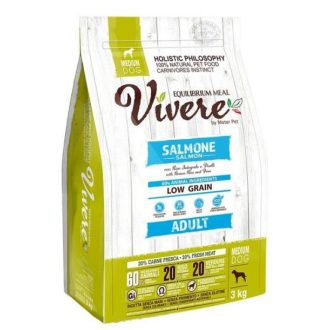 Vivere Low Grain Adult Medium Salmon kutyatáp 12kg