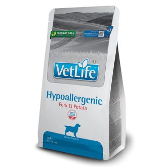 Vet Life Natural Diet Dog Hipo Pork-Potato kutyatáp 2x12kg